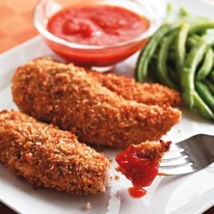 Parmesan-crusted chicken tenders