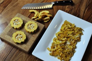 Parmesan-crusted delicata squash