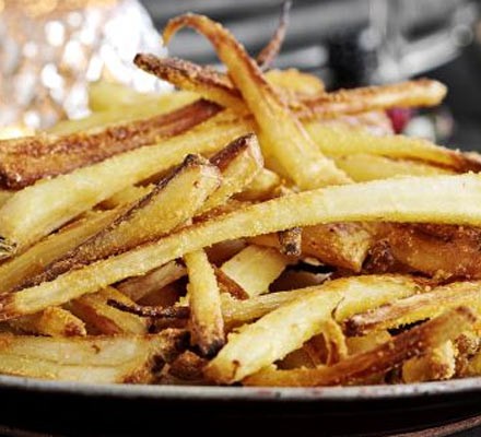 Parmesan crusted parsnips