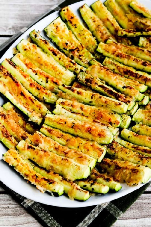 Parmesan encrusted zucchini