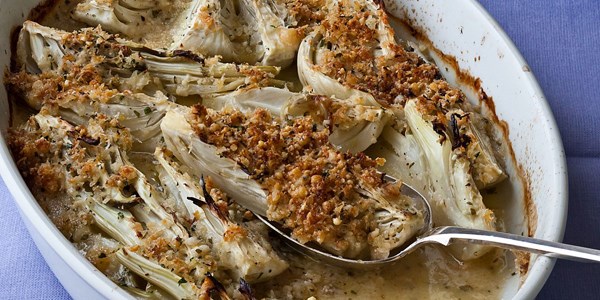 Parmesan fennel gratin