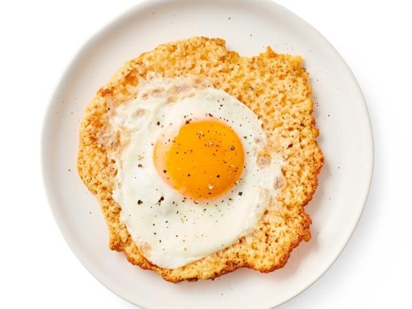 Parmesan fried eggs