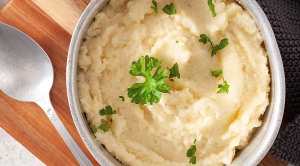 Parmesan, garlic and cauliflower mash