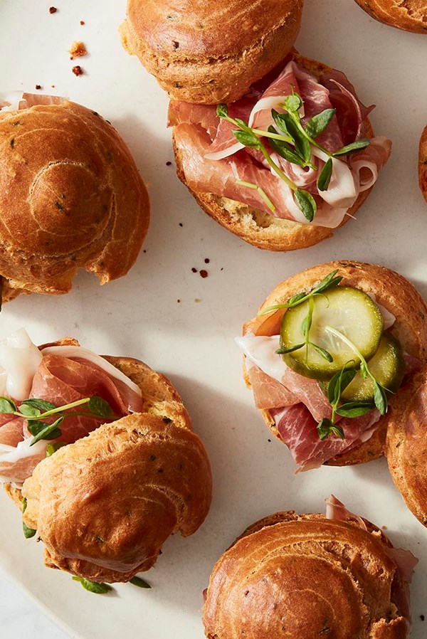 Parmesan puffs (Gougères)