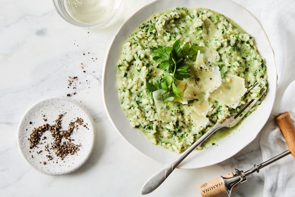 Parmesan risotto with broccoli rabe 