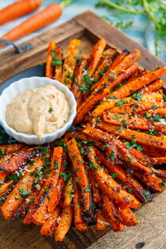 Parmesan roasted carrot fries