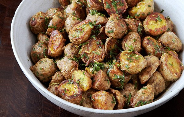 Parmesan-roasted potatoes