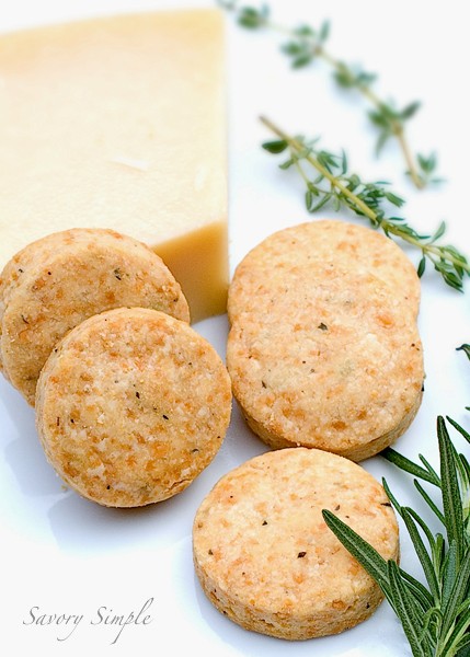 Parmesan, rosemary and thyme shortbread