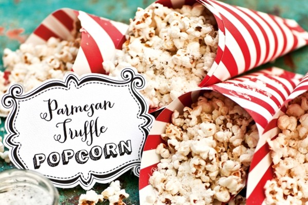 Parmesan truffle popcorn