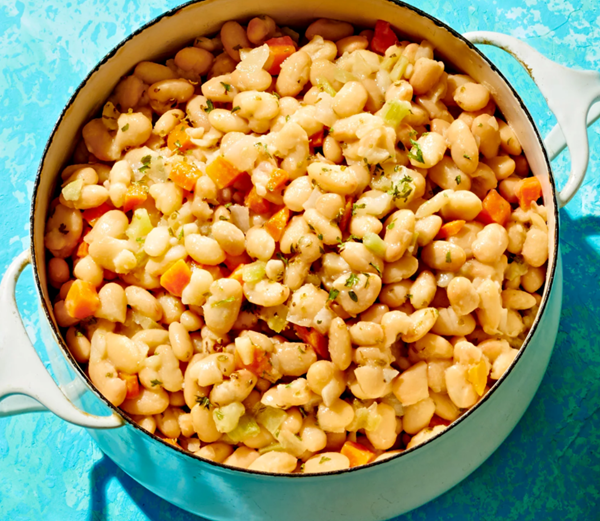 Parmesan white beans