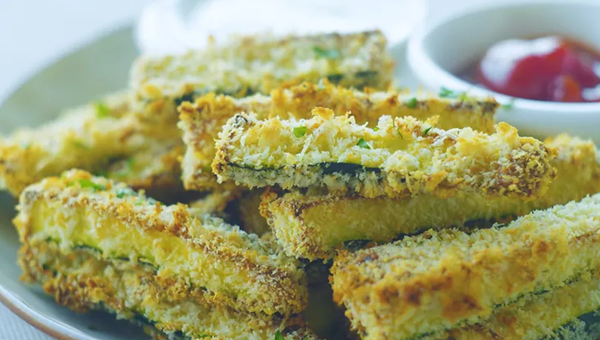 Parmesan zucchini fries