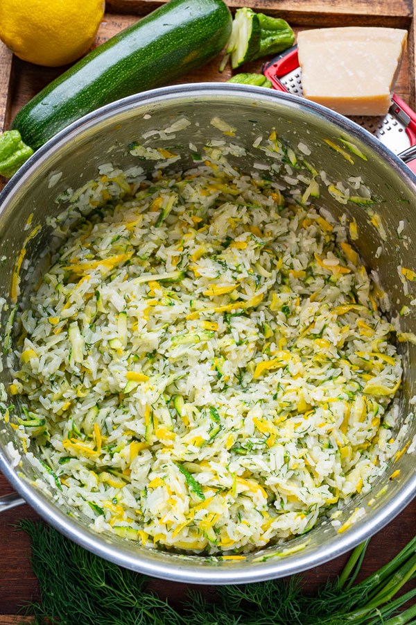 Parmesan zucchini rice