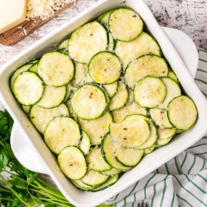 Parmesan zucchini slices
