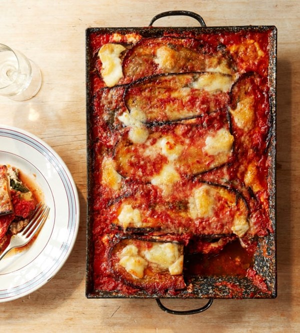 Parmigiana with spinach and ricotta