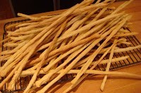 Parmigiano and black peppercorn breadsticks