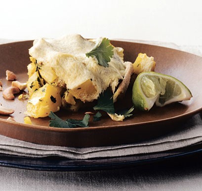 Parsi potatoes with egg