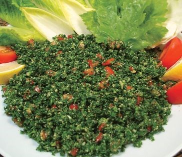Parsley and bulgur wheat salad (Tabbouli)