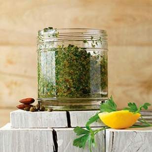 Parsley-caper pesto