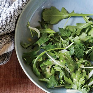 Parsley-fennel salad with mustard vinaigrette