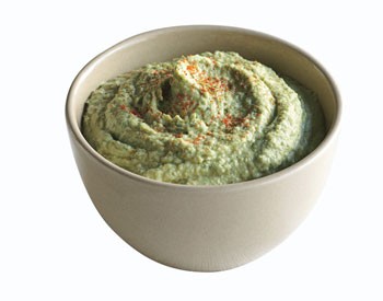 Parsley hummus for cauliflower crudités