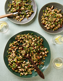 Parsley, lemon and cannellini bean salad