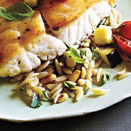 Parsley orzo