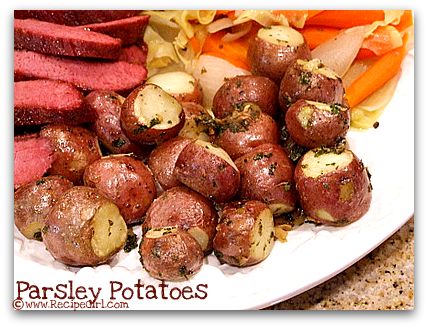 Parsley potatoes