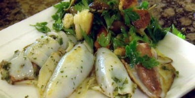 Parsley, preserved lemon and caperberry salad