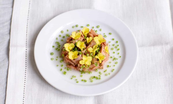 Parsley stem and jackfruit ceviche