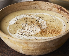 Parsnip & apple soup