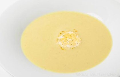 Parsnip and apple soup