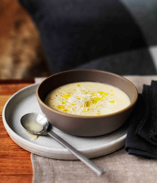 Parsnip and artichoke soup