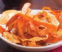 Parsnip and carrot chips