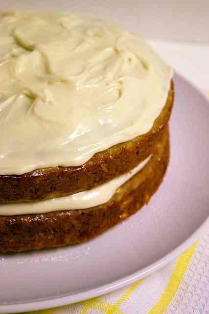 Parsnip and ginger cake with maple icing