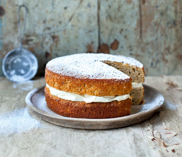 Parsnip and maple syrup cake