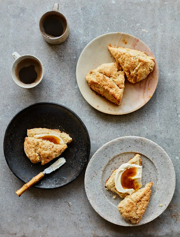 Parsnip and orange scones