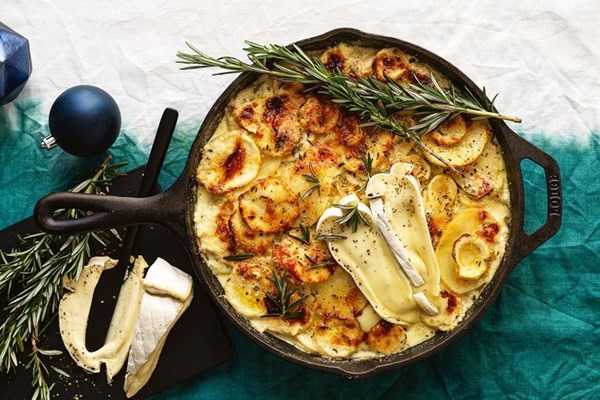 Parsnip and truffle fromage Dauphinois gratin