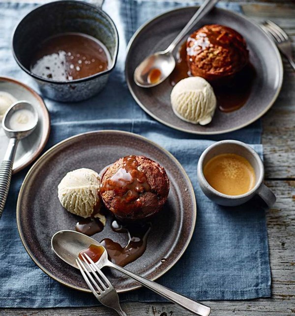 Parsnip butterscotch puddings