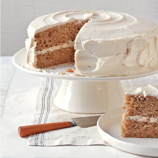 Parsnip-ginger layer cake with browned buttercream frosting
