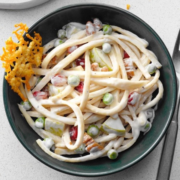 Parsnip, pear & pecan salad