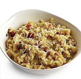 Parsnip risotto with pancetta and sage