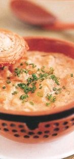 Parsnip, swede and almond soup with sesame snails
