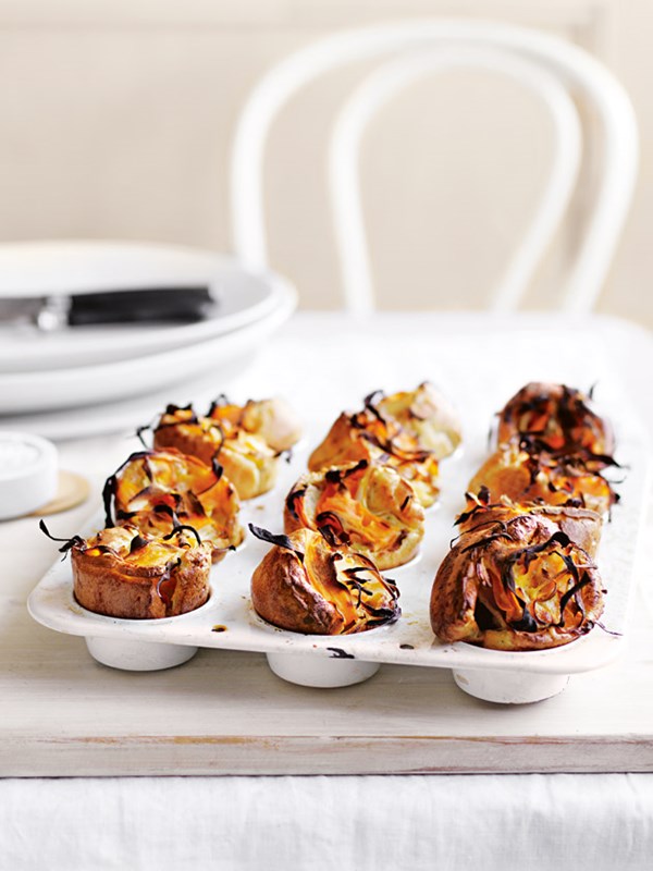 Parsnip, sweet potato and thyme Yorkshire puddings