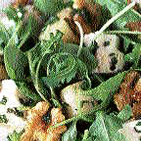 Parsnip, walnut and rocket salad with feta