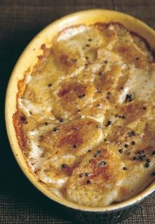 Parsnips baked in paradise pepper cream