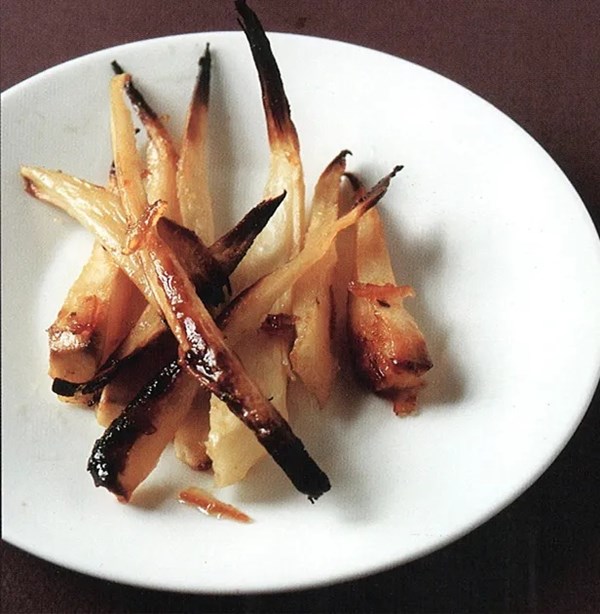 Parsnips, caramelized