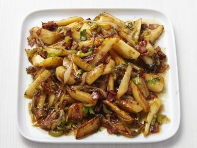 Parsnips with bacon