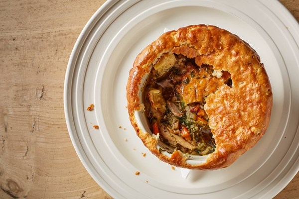 Partridge, myrtle and trotter pie