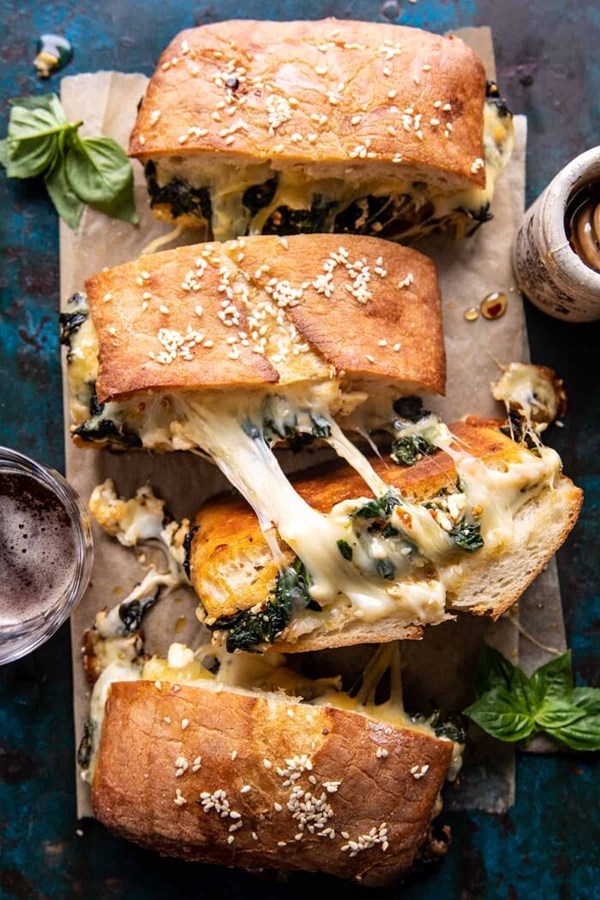 Party size spanakopita melt