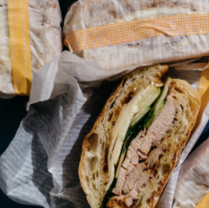 Party time pork sandwich
